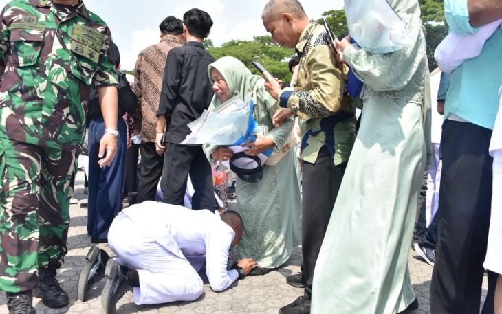 Bintara TNI AL Angkatan 43/2 sujud syukur usai dilantik