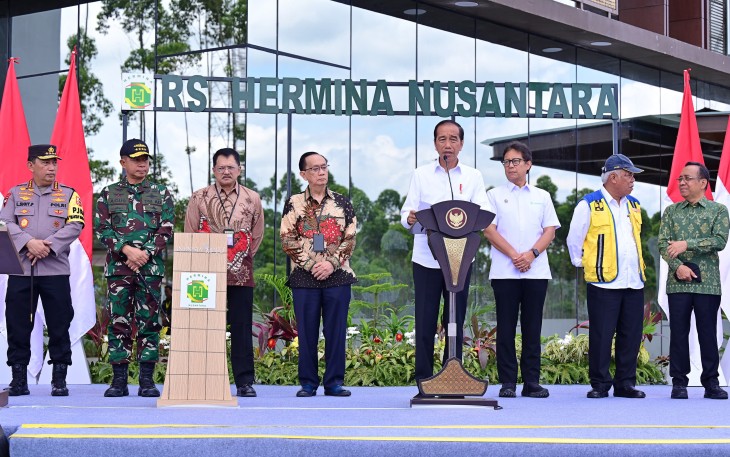 Panglima TNI Dampingi Presiden RI Resmikan RS Hermina Nusantara di IKN
