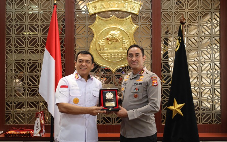 Kapolda Banten Terima Kunjungan Silaturahmi Dirjen Imigrasi Kumham Banten