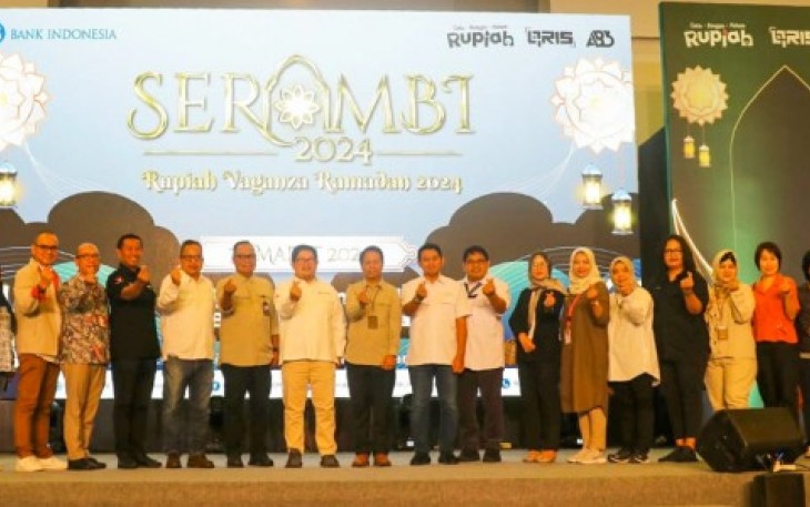 Puncak layanan kas Bank Indonesia Jawa Timur “Rupiah Vaganza” yang berada di Convention Hall, Grand City Surabaya, Sabtu (30/3)