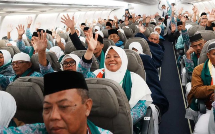 Ilustrasi pemberangkatan jemaah haji 