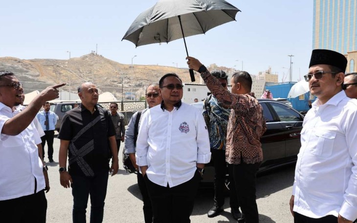 Menag Yaqut Cholil Qoumas saat berada di Makkah 
