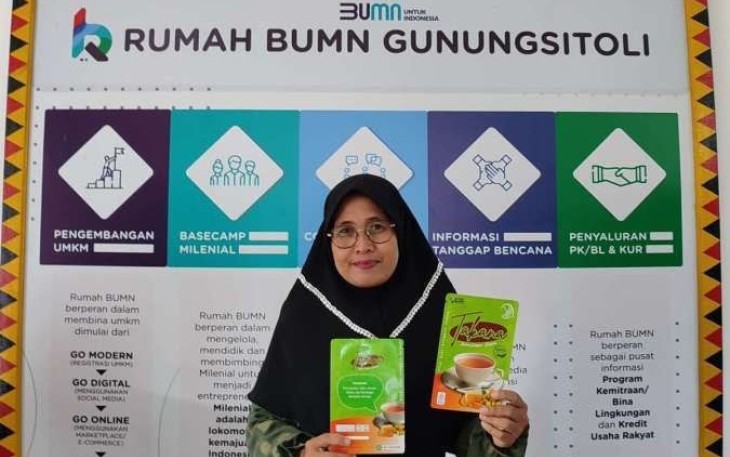 Pelaku UMKM binaan Rumah BUMN Telkom 