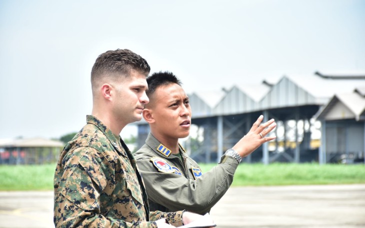 USMC saat Cek Kesiapan Unsur Wing Udara 2 untuk Latihan Bersama