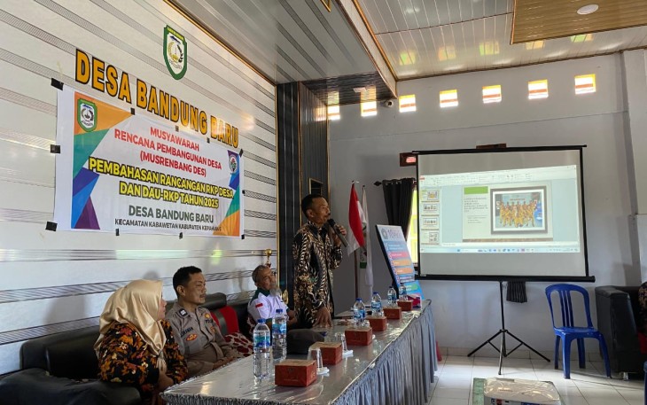 Musrenbangdes Pembahasan Rancangan RKPDES dan DU RKP Tahun 2025 Desa Bandung Baru Berjalan Sukses