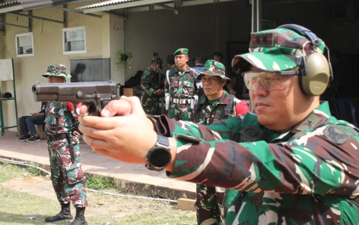 Pererat Tali Silaturahmi Dandim 0418/Palembang Kunjungi Perbakin Kota Palembang 