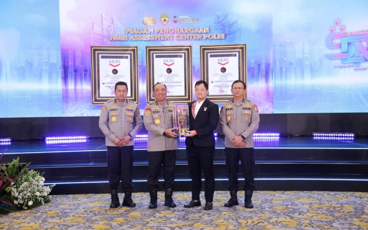 MURI Anugerahkan Tiga Sekaligus Penghargaan Untuk Assessment Center Polri