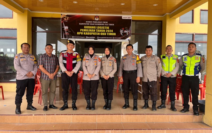 Polres Oku Timur Lakukan Pengamanan Ketat Pengesetan dan Packing Surat Suara