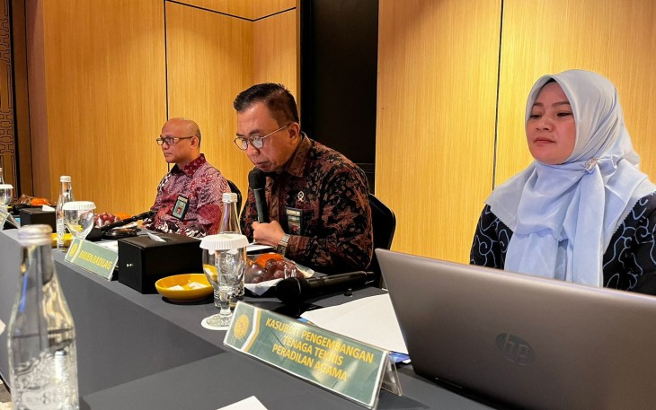  Ditjen Badilag Adakan Rapat Penyusunan Standar Kompetensi Tenaga Teknis Peradilan Agama 