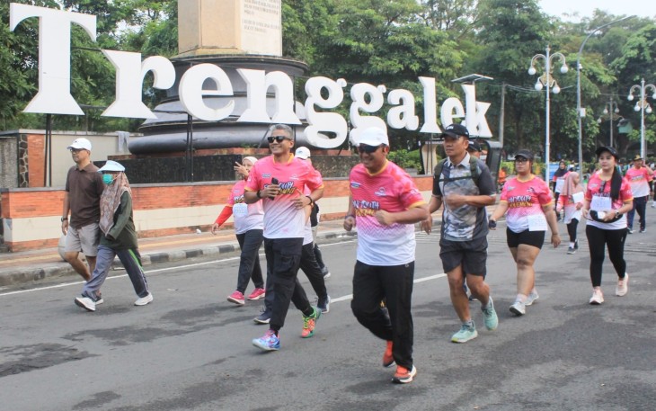 Dandim 0806/Trenggalek Semarakkan Trenggalek Economic Run 2024