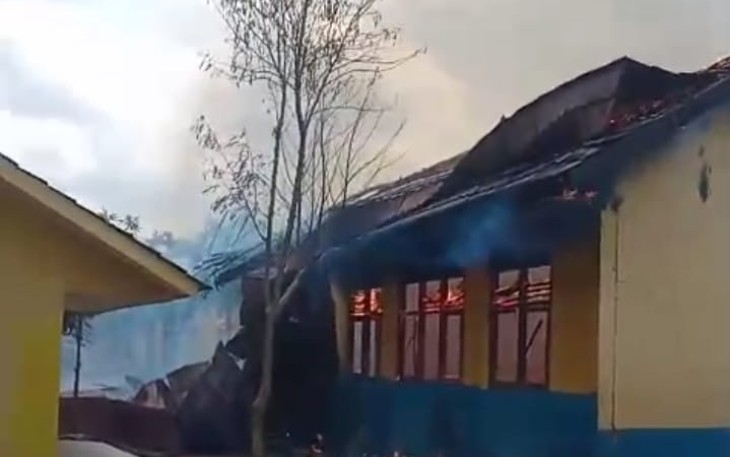 5 Gedung SMPN 2 Semendawai Timur yang Terbakar Akan Dibangun Kembali
