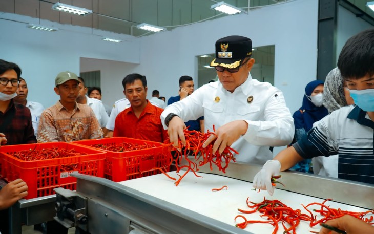 Bupati Batu Bara Tinjau Kesiapan Rumah Pasta Cabai