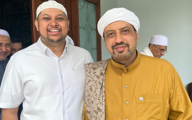 Rabithah Alawiyah Habib Taufiq bin Abdul Qodir Assegaf dan Ketua Departemen Hukum dan Legal, Ahmad Ramzy Ba'abud 