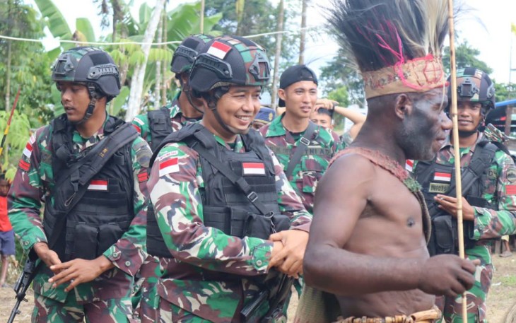 Acara Tarian Wama Distrik Waris, Papua Sabtu (03/02/24).