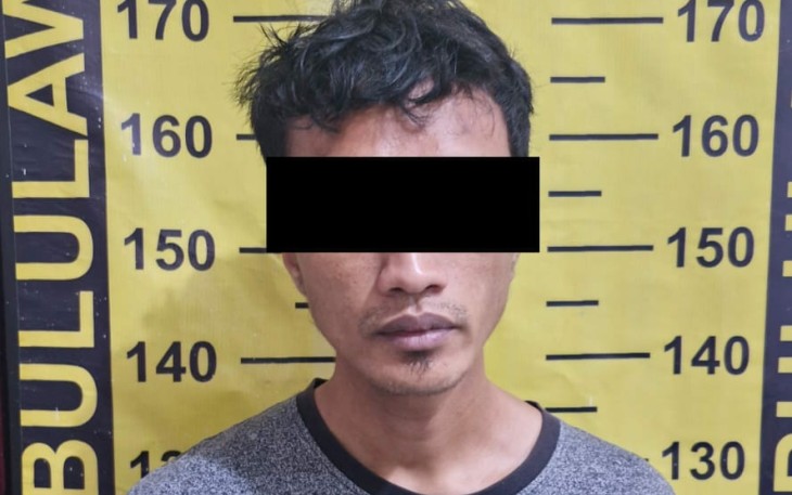 Tersangka saat diamankan