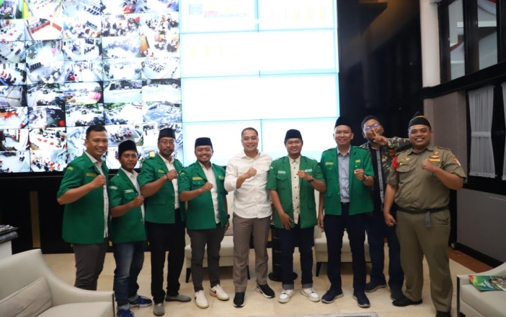 Pimpinan Cabang Gerakan Pemuda Ansor Kota Surabaya bertemu dan melakukan audensi dengan Walikota Surabaya Eri Cahyadi