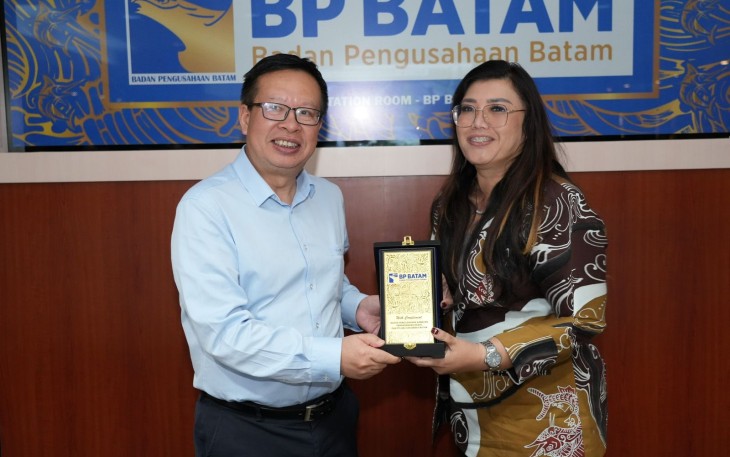 Badan Pengusahaan Batam (BP Batam) menerima kunjungan kerja perusahaan asal Tiongkok, CNGR Advanced Material Co.,Ltd, Jumat (27/9/2024) di Marketing Center BP Batam