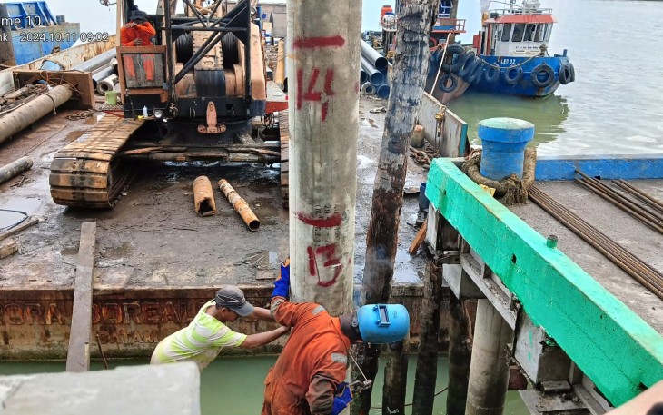 Pembangunan Ponton HDPE Kecamatan Durai Karimun Digesa