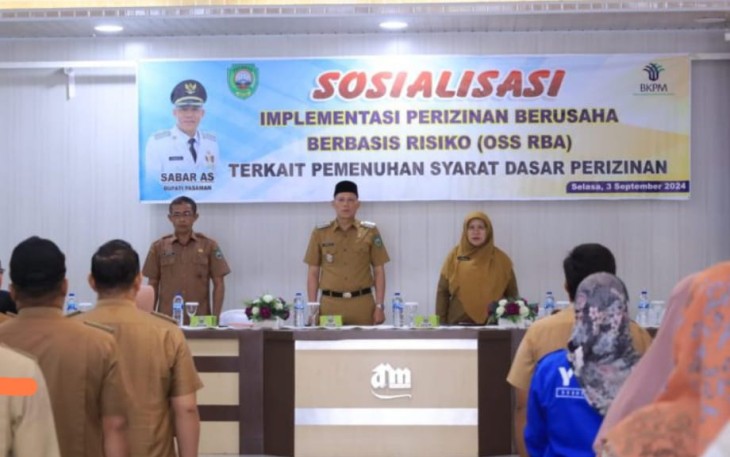 Dinas DPMPTSP Gelar Sosialisasi Perizinan Berbasis Resiko