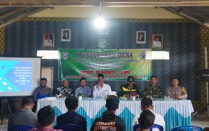 Desa Sumber Sari Gelar Musyawarah Desa Pertanggung Jawaban Tahun 2024
