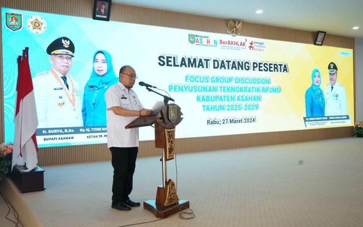Sekda Asahan Buka FGD RPJMD Kabupaten 