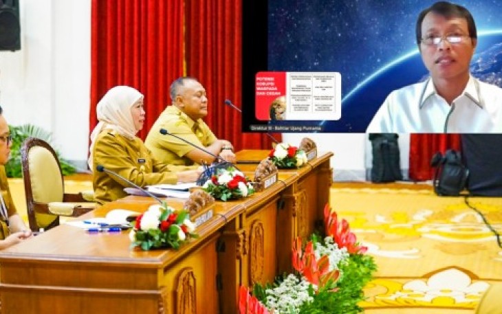 Rapat Koordinasi Pencegahan dan Pemberantasan Korupsi Tahun 2024 yang diselenggarakan oleh Komisi Pemberantasan Korupsi (KPK) secara daring. Senin, (29/1/2024).