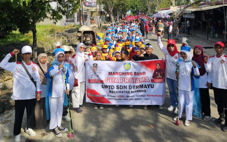 Indramayu Fiesta Dimeriahkan Marching Band Tingkat SD Sampai SMP di Indramayu