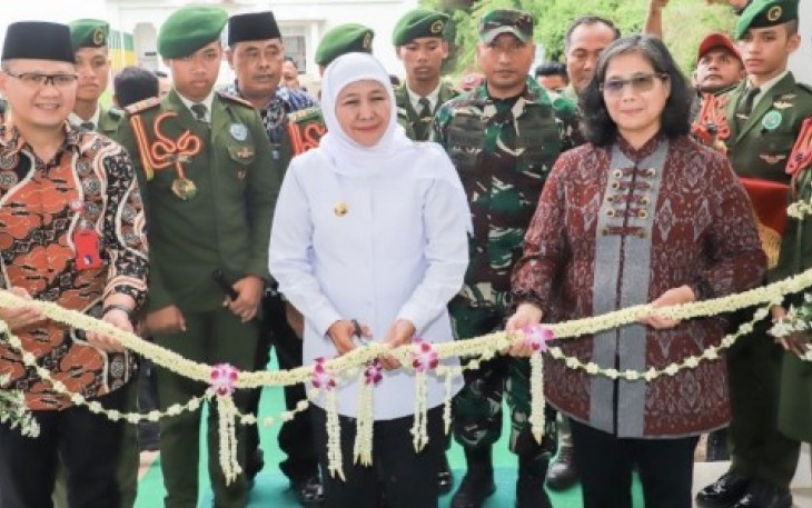 Gubernur Khofifah saat Resmikan Asmara SMAN 5 Taruna Brawijaya