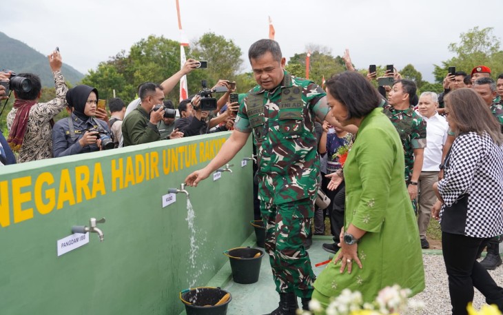 Danrem 023/KS bersama Pangdam I/BB Dampingi Kunker Kasad ke wilayah Kodim 0210/TU
