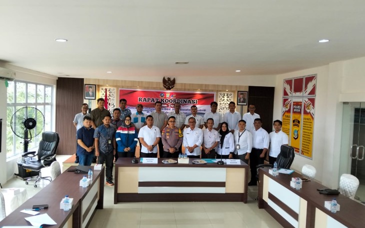 Polres Bintan Gelar Rapat Koordinasi Mencegah Permasalahan BBM Jenis Biosolar Bersubsidi