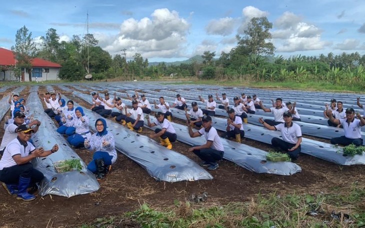Lanudal Manado Kembali Tanam 4000 Bibit Palawija Unggulan di Lahan 1 Hektar 