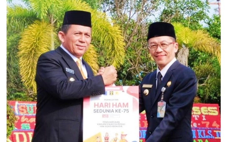  Hari Bakti Imigrasi ke-74, Kanwil Kementerian Hukum dan HAM Kepulauan Riau melaksanakan upacara Hari Bakti Imigrasi yang dihadiri Penjabat (Pj.) Wali Kota Tanjungpinang, Hasan, S.sos, di Kantor Kementerian Hukum dan HAM Kantor Wilayah Kepulauan Riau, Jumat (26/1)