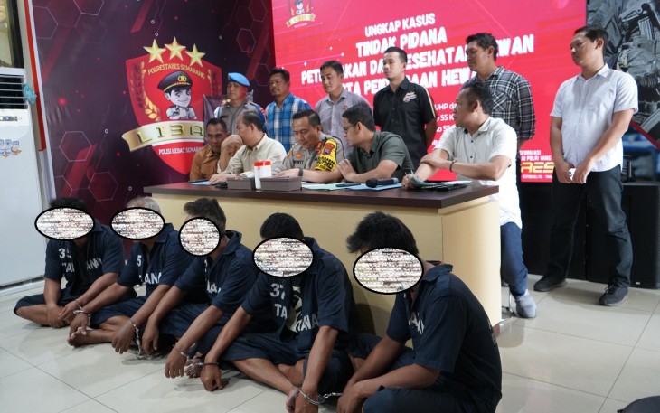 Polrestabes Semarang Gelar Pres Releas Kasus Perdagangan 226 Ekor Anjing Ilegal
