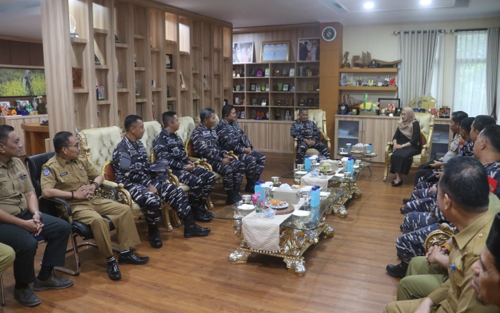 Danlantamal VI Makassar Kunker Ke Bupati Lutra-Sulsel