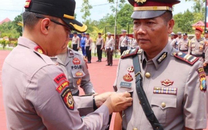 Kapolres Bintan Pimpin Upacara Setijab PJU Polres Bintan