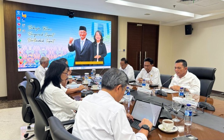 Gubernur Ansar Sampaikan Sejumlah Usulan Proyek APBN kepada Wamen PUPR 