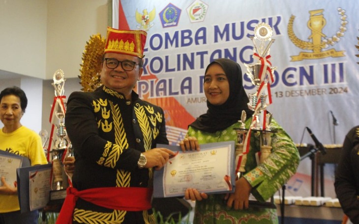 DWP Bakamla RI Raih Juara 1 di Lomba Musik Kolintang Piala Presiden