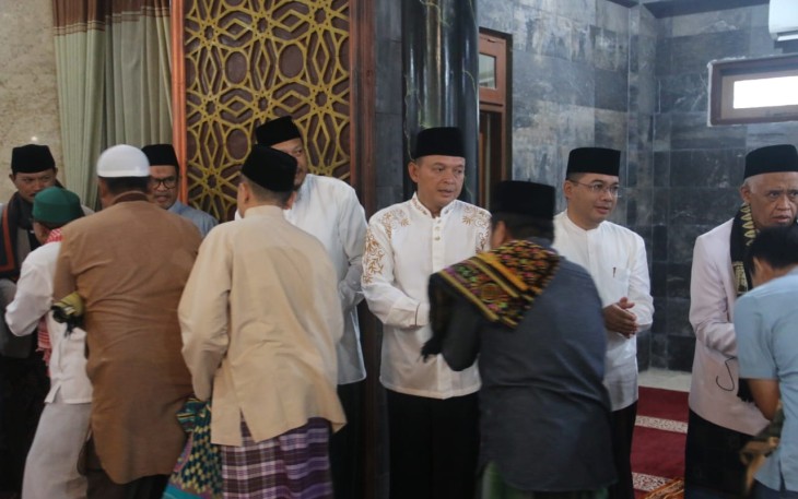Dandim Madiun Bersama Forkopimda Kota Madiun saat Hadiri Sholat Idul Adha