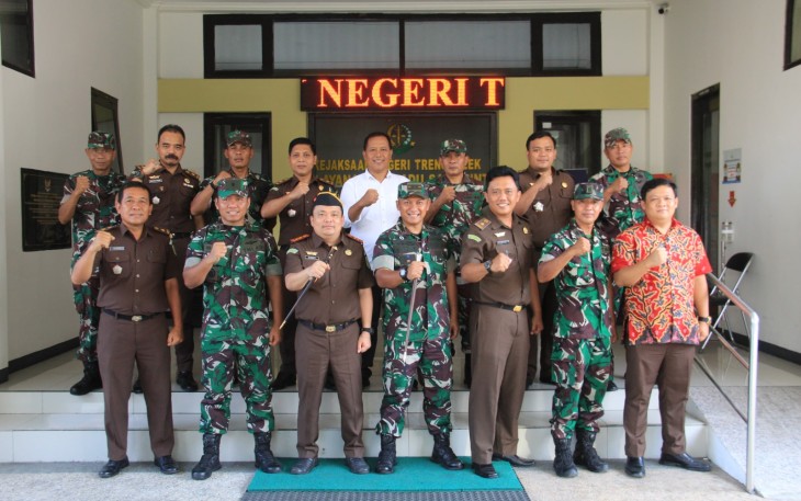 Dandim 0806/Trenggalek Kunjungi Kejaksaan Negeri Trenggalek