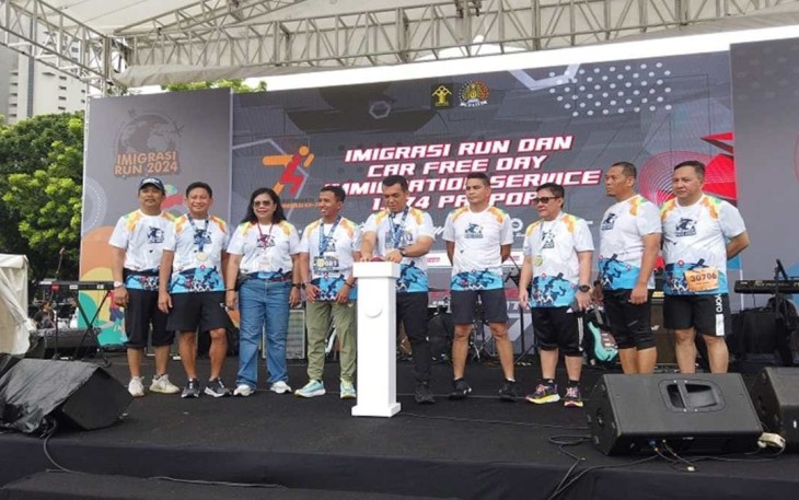 Perayaan hari jadi ke-74 tahun, Ditjen Imigrasi menyelenggarakan Imigrasi Run 2024.