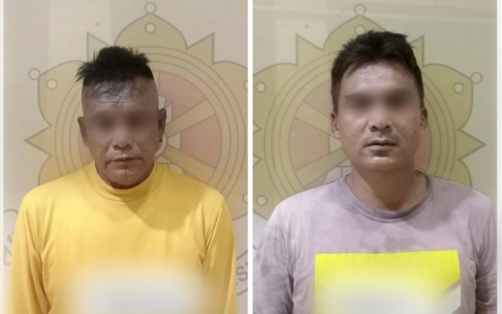 Dua Pelaku Penganiayaan Saat Diamankan 