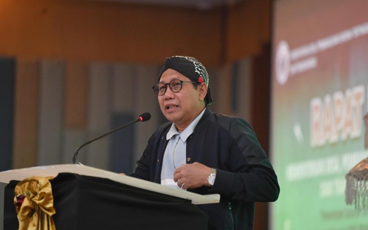 Mendes PDTT Abdul Halim Iskandar dalam penutupan rapat kerja di Bali, Selasa (16/1/2024).