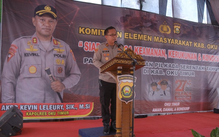 Kapolres OKU Timur Kunjungi Polsek Belitang Tiga