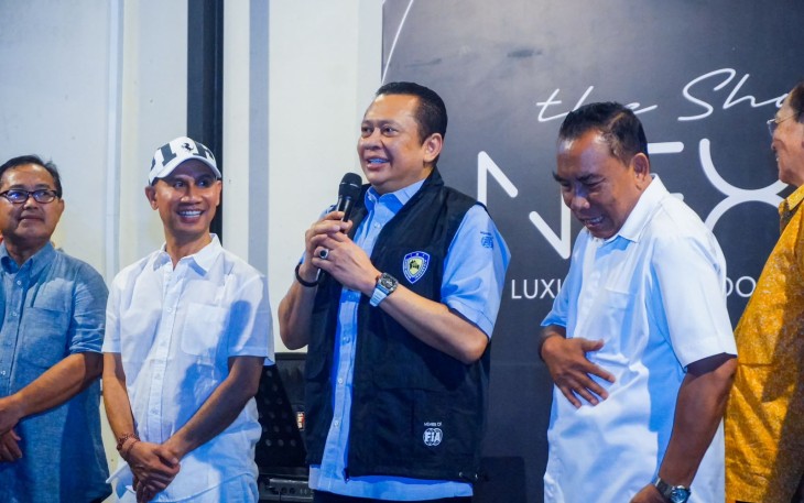 Anggota DPR RI sekaligus Ketua Umum Ikatan Motor Indonesia (IMI) Bambang Soesatyo