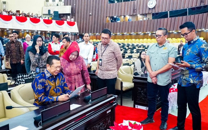Ketua MPR RI ke-16 sekaligus Wakil Ketua Umum Partai Golkar Bambang Soesatyo 