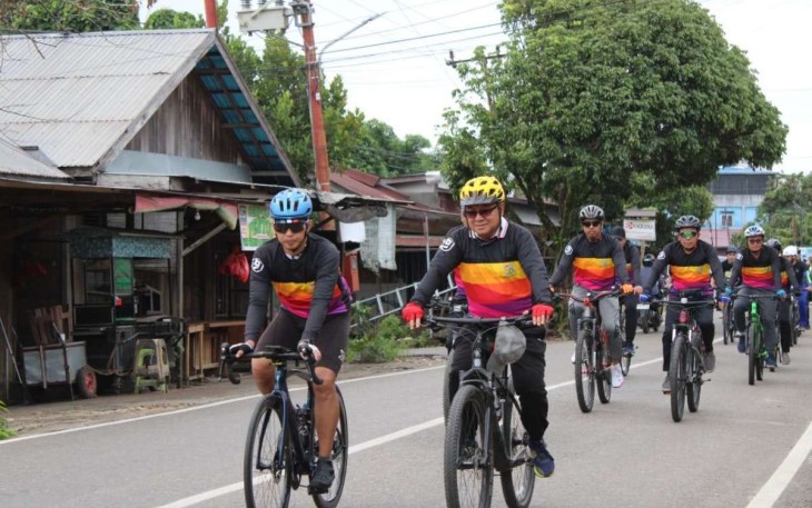 Dandim 1008/Tabalong saat Gowes