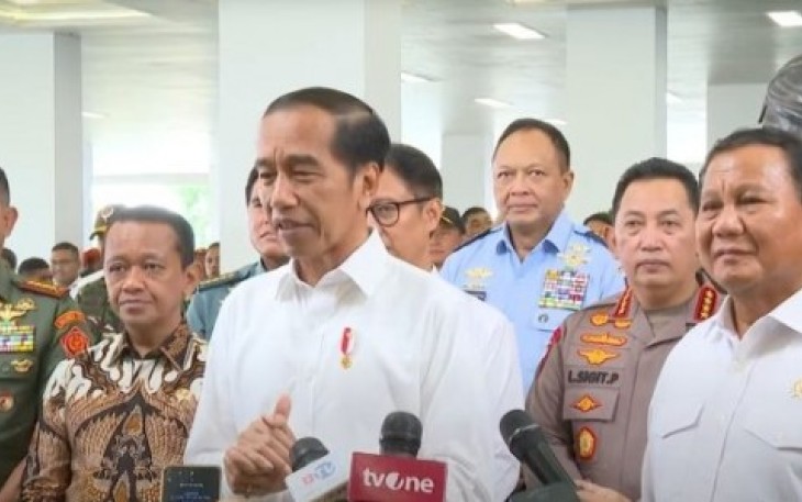 Presiden Joko Widodo di Jakarta, Selasa (20/2/24).