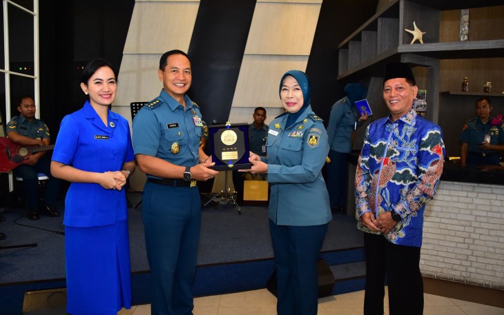 Wakasal saat Lepas Perwira Tinggi Purnawirawan di Wisma Elang Laut, Jakarta Pusat, Senin (19/02).