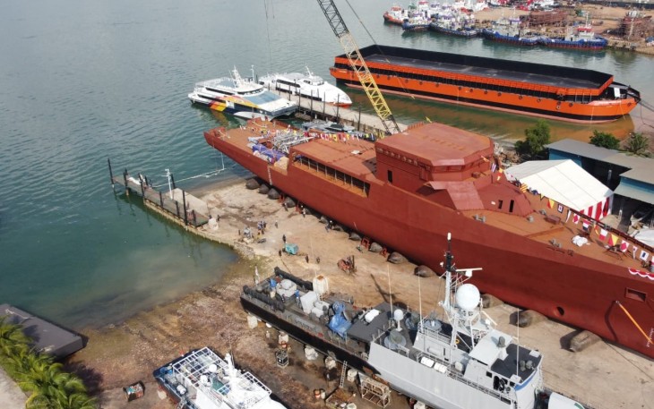 Staf Ahli Menhan Bidang Ekonomi Pimpin Launching Ceremony Kapal BHO Ocean Going
