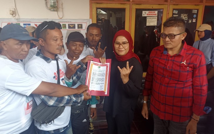Nina Agustina Dapat Dukungan dari Komunitas Transportasi Indramayu